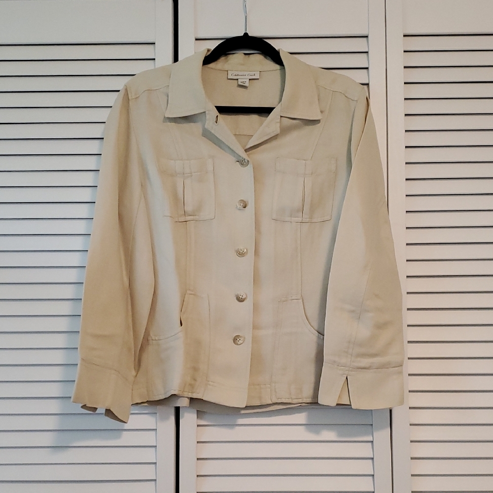 Coldwater Creek Women's Linen Rayon Jacket